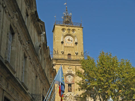 Clock Tower in Aix-en-Provence France