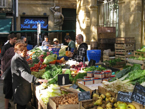 Outdoor Market in Aix-en-Provence